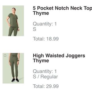 Thyme High Waisted Joggers